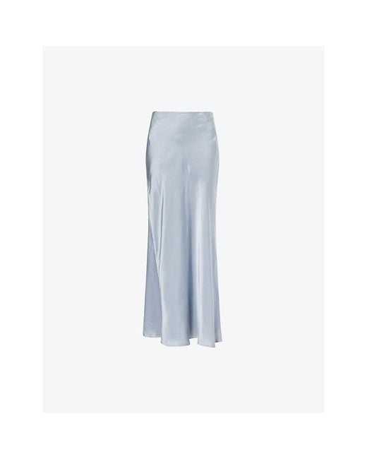Dissh Blue Colette Silk Maxi Skirt
