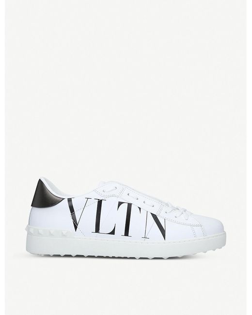 valentino leather trainers