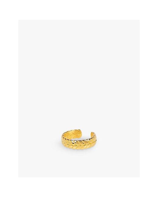 La Maison Du Couturier Metallic Amadeus Cesar 18Ct-Plated Vermeil Sterling- Ring