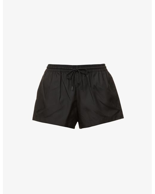 Wardrobe NYC Synthetic Lowrise Loosefit Shell Shorts in Black Lyst