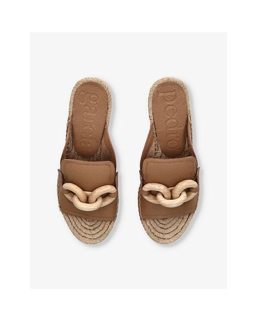 Pedro Garcia Natural Oliveta The 'Moore' Moc Espadrille Mule