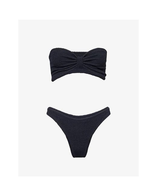 Hunza G Black Jean Bikini Set