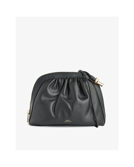 A.P.C. Black Bourse Ninon Faux Leather Cross-body Bag