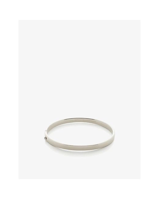 Monica Vinader Metallic Essential Sterling- Bangle Bracelet