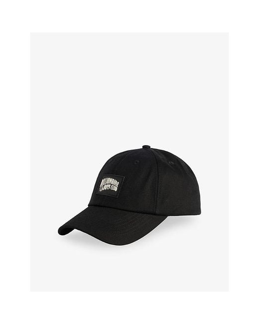 BBCICECREAM Black Arch Logo-Patch Cotton-Twill Visor Cap for men