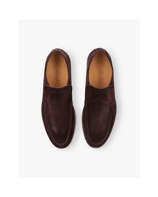Aurélien Brown City Suede Loafers