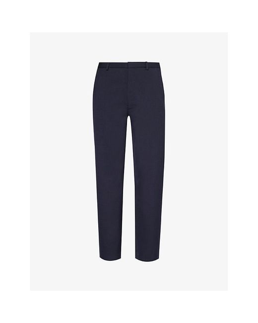 Acne Blue Straight-leg Mid-rise Woven Trousers for men