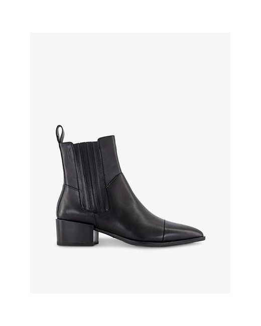 Vagabond Black Marja Point-toe Leather Chelsea Boots