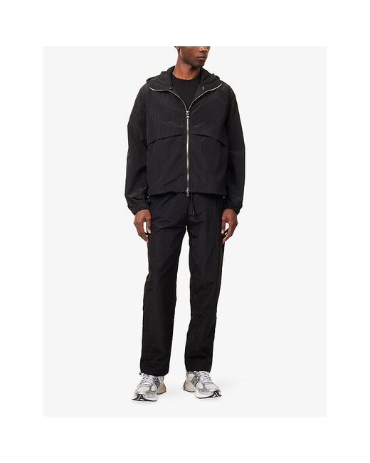 Summit Black Straight-Leg Ripstop Nylon Track Pants for men