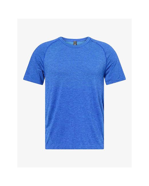 lululemon athletica Blue Metal Vent Tech Short-Sleeve T-Shirt for men