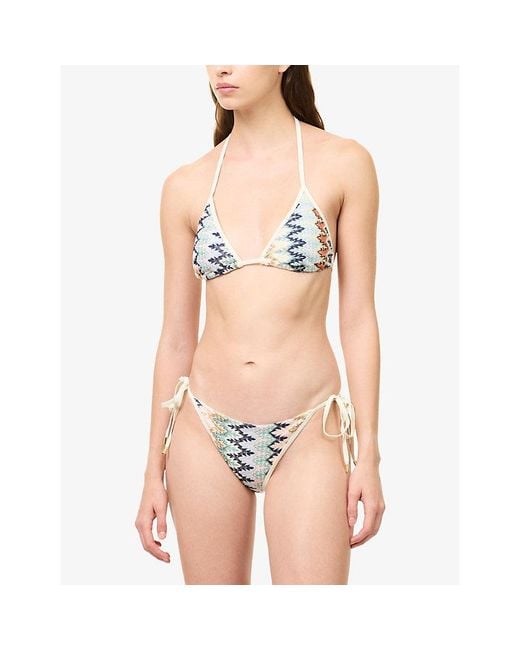 Cheap Monday White Le Marais Crochet-Knit Bikini Bottoms