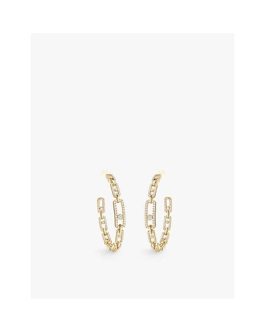 Messika Metallic Move Link Medium 18Ct- And 2.12Ct Diamond Earrings