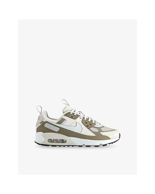 Nike White Air Max 90 Drift Leather And Mesh Trainers for men