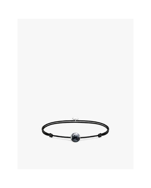 Thomas Sabo White Karma Secret 925 Sterling- And Haematite Beaded Bracelet