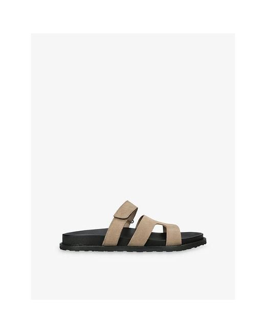 Steve Madden Gray Manu Suede Sandals for men