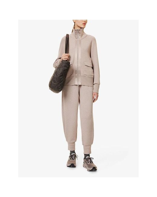Varley Pink Roxbury Sateen-Trimmed Stretch-Woven Jacket