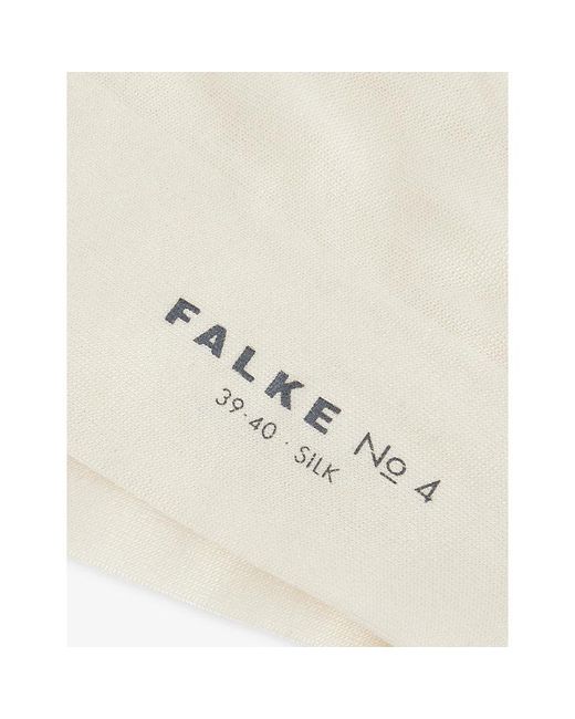 Falke White No.4 Silk-Blend Socks for men