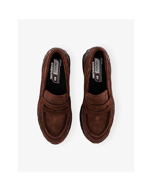 New Balance Brown 1906 Suede Loafers for men
