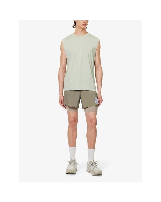 Satisfy Green Techsilktm Lined Stretch-shell Shorts for men