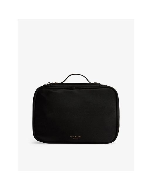 Ted Baker Pennyya Small Woven Wash Bag in Black Lyst