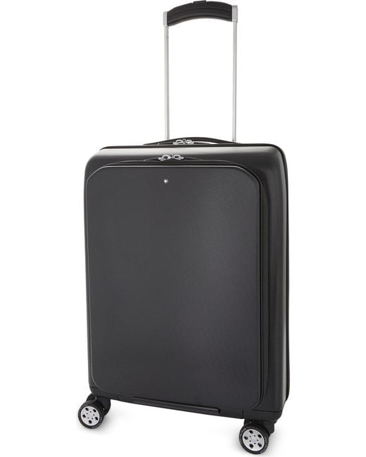 Montblanc Black Nightflight Four-wheel Trolley Suitcase 55cm
