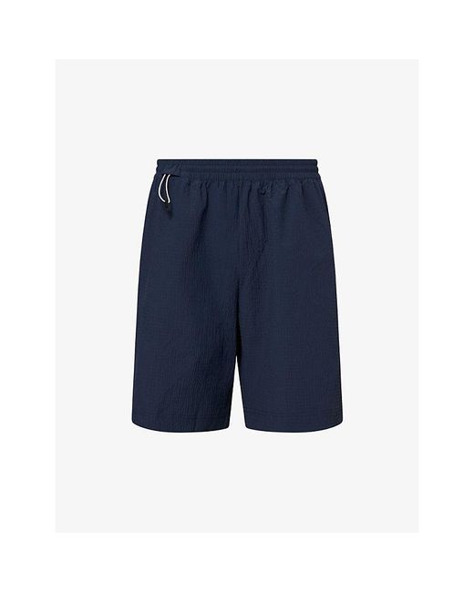 On Shoes Blue Courtside Eaze Woven Shorts for men