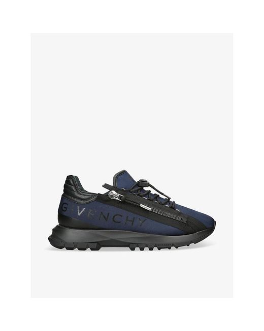 Givenchy Blue Spectre Zipped Leather Low-top Trainers