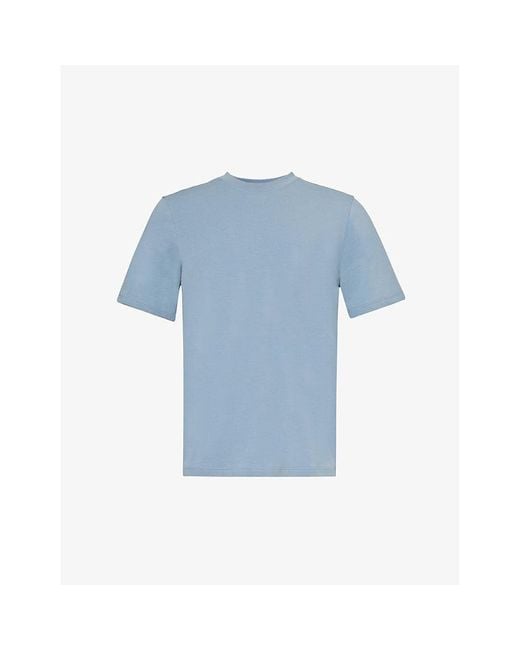 lululemon athletica Blue Zeroed In Short-sleeve Cotton-blend T-shirt for men