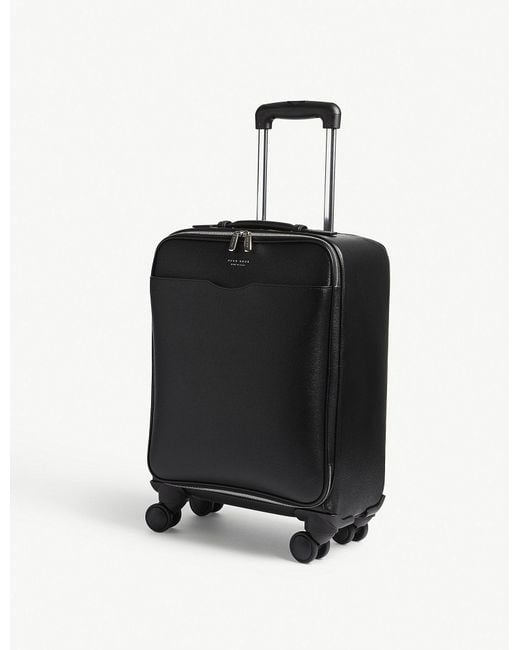 BOSS Black Signature Trolley Leather Suitcase 52cm for men