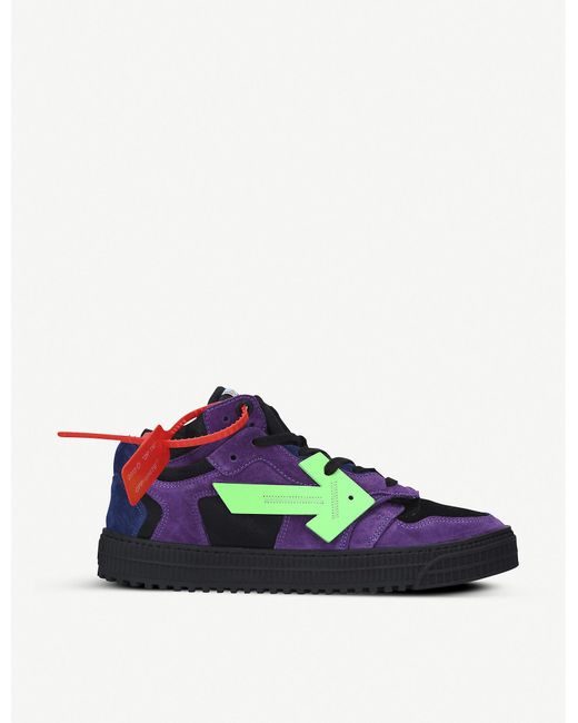 Off-White c/o Virgil Abloh Purple Off-court Low-top Leather Trainers for men