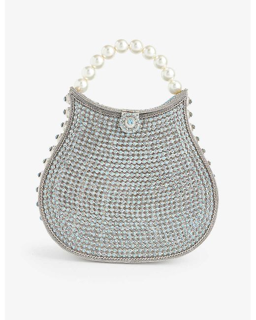 Mae Cassidy Multicolor Nimmi Jewel Pearl Metal Top-handle Bag