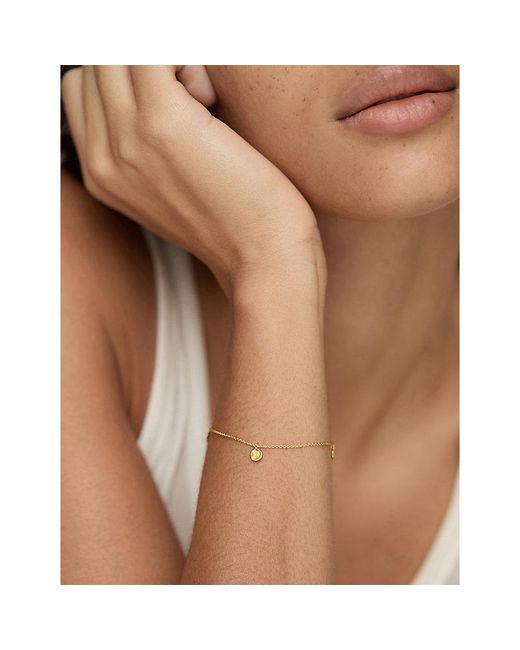 Monica Vinader Metallic Mv Siren Muse Station Sterling- Chain Bracelet