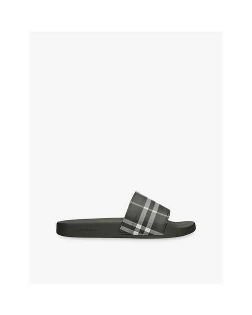 Burberry Multicolor Check Slides for men