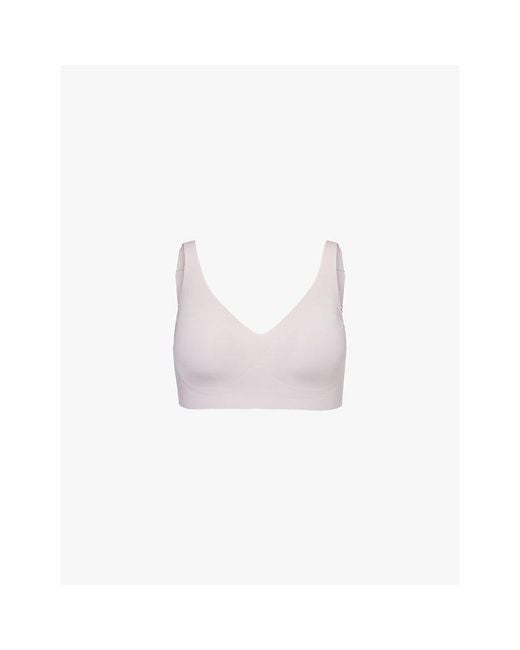 Sloggi Pink Zero Feel 2.0 Soft Non-Wired Stretch-Woven Bra