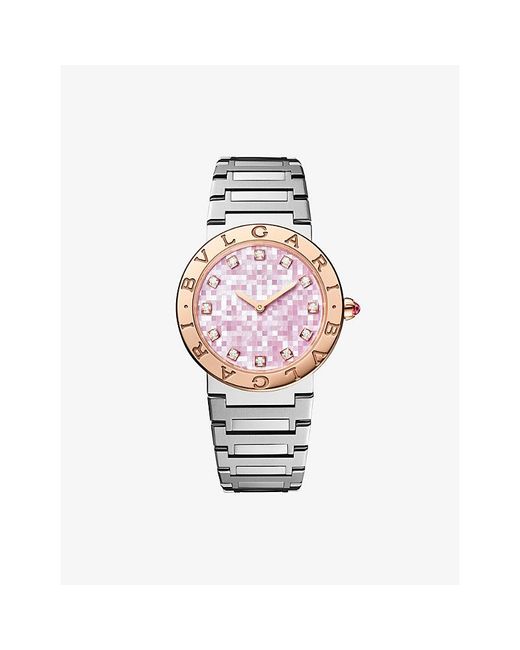 BVLGARI Pink Lady 18Ct Rose And Stainless-Steel Quartz Watch