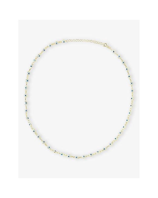 La Maison Du Couturier Metallic Ece London The Nazar Ii 22Ct Vermeil Chain Necklace