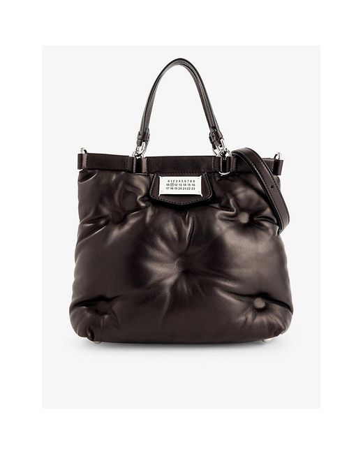 Maison Margiela Black Glam Slam Leather Top-handle Bag