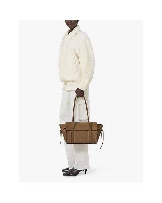 Mulberry White Bayswater Small Suede Shoulder Bag