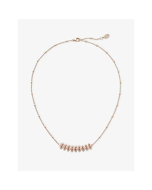 Cartier Metallic Clash De 18Ct Rose- And Chalcedony Necklace