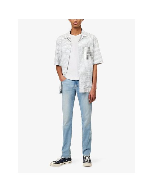 PAIGE Blue Normandie Transcend Straight Stretch-Denim Jeans for men