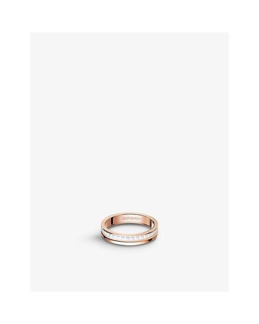 Boucheron Metallic Quatre Edition 18Ct- And Ceramic Wedding Band for men