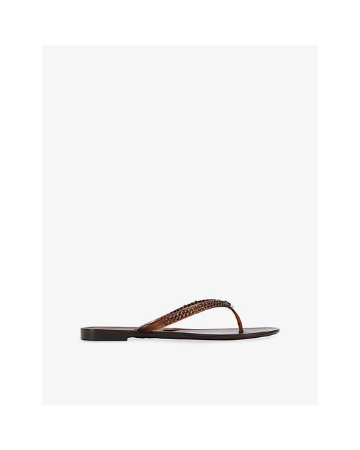 Carvela Kurt Geiger Brown Arena Jelly Sandals
