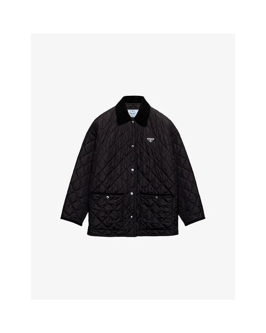 Prada Black Re-Nylon Quilted Recycled-Nylon Jacket