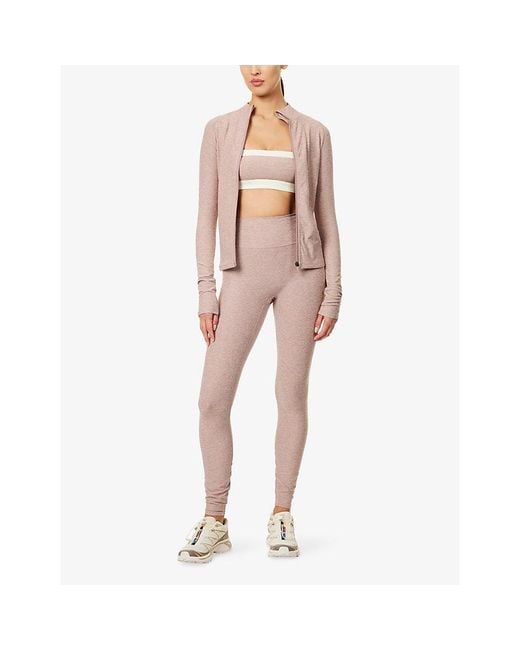 Cheap Monday Pink Acadia High-Rise Gym Leggings