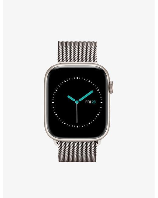 Mintapple Black Apple Watch Milanese Starlight Stainless-steel Watch Strap 40mm