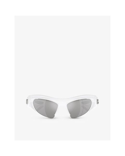 Dolce & Gabbana Metallic Dg6192 Cat-eye-frame Nylon Sunglasses
