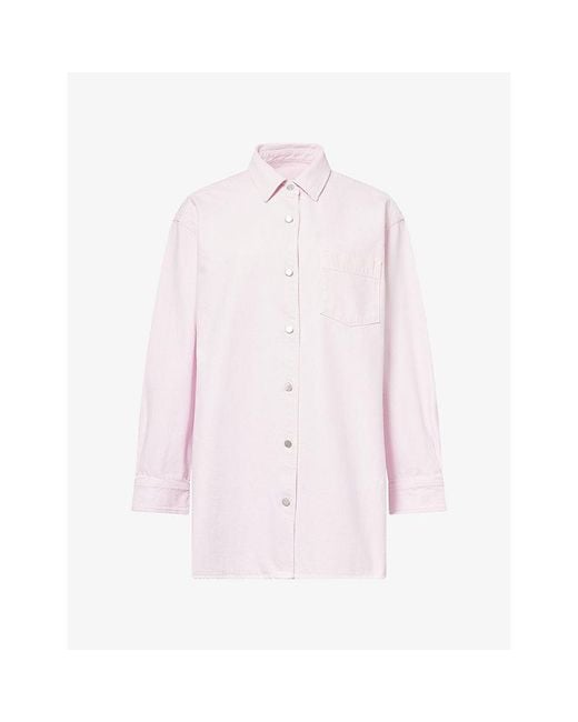 Agolde Pink X Maria Mcmanus A-Line Denim Shirt