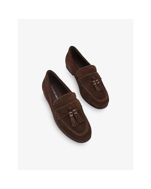 KG by Kurt Geiger Brown Mardy Suede Loafers