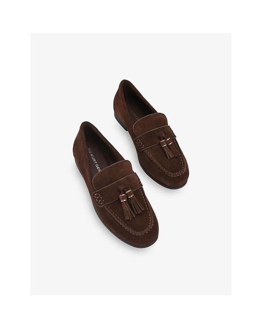 KG by Kurt Geiger Brown Mardy Suede Loafers