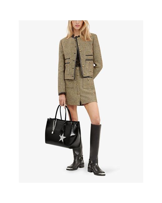 The Kooples Black Ming Leather Tote Bag